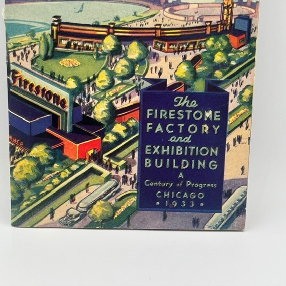 1933 Firestone Chicago Worlds Fair Booklet Century of Progress Gum-Dipped Tires - Picture 3 of 6
